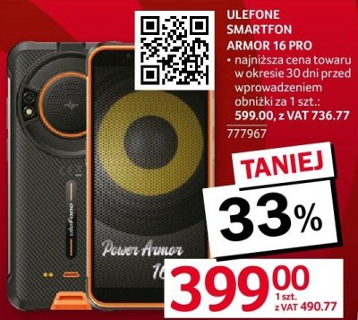 ULEFONE SMARTFON ARMOR 16 PRO promocja w Selgros