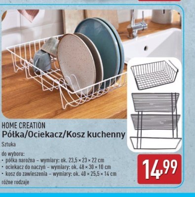Ociekacz do naczy艅 48 x 30 x 10 cm Home creation promocja