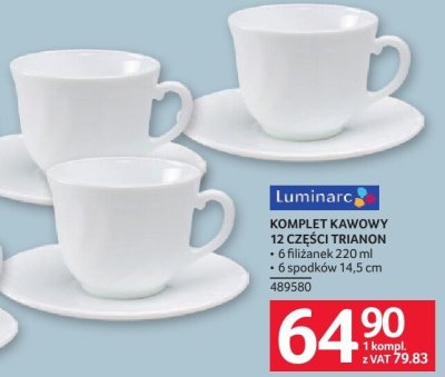 Komplet kawowy 12 części Trianon Luminarc promocja w Selgros
