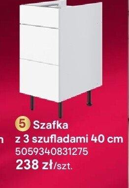 Szafka z 3 szufladami 40 cm  promocja w Castorama