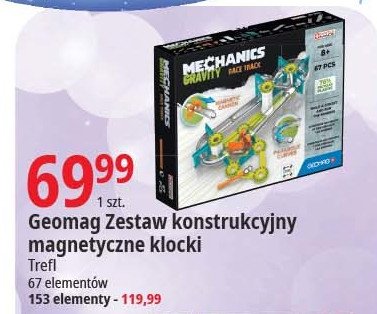 Klocki mechanics gravity race 153 el. Geomag promocja