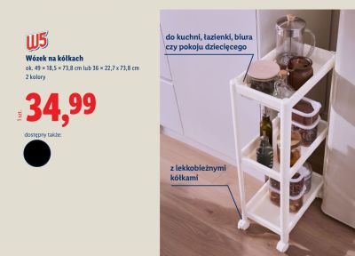 Wózek na kółkach  promocja w Lidl