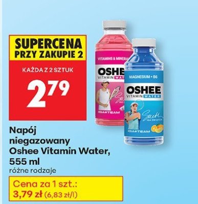 Napój niegazowany Oshee Vitamin Water, 555 ml promocja w Biedronka