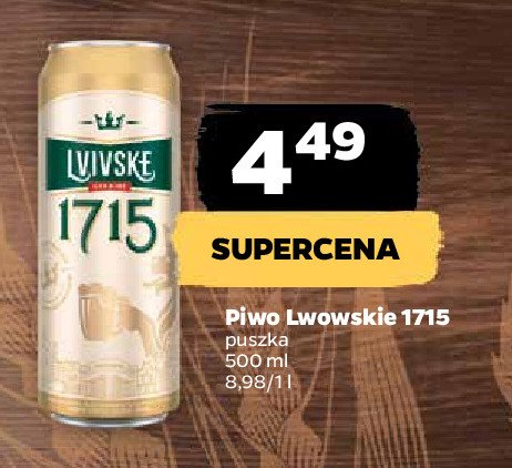 Piwo Lvivskie 1715 Lvivska pivovarnia promocja