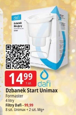 Dzbanek filtrujący Start Unimax Dafi Formaster 4 litry promocja w Leclerc