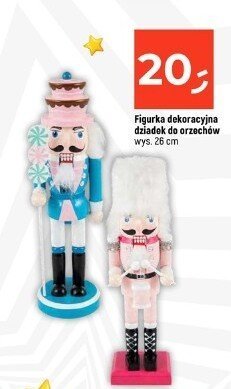 Figurka dekoracyjna dziadek do orzechów wys. 26 cm promocja w Dealz