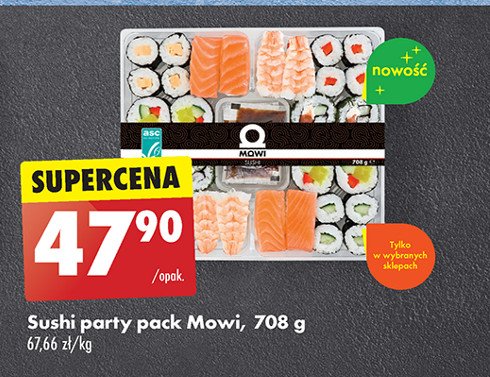 Sushi party pack Mowi promocja w Biedronka