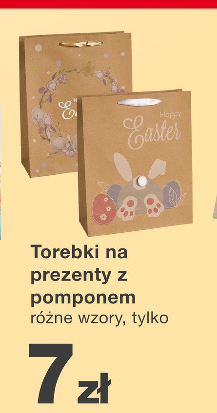 Torebka na prezent z pomponem promocja w KiK