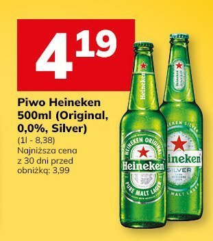 Piwo Heineken 500ml (Original, 0.0%, Silver) promocja w Hitpol