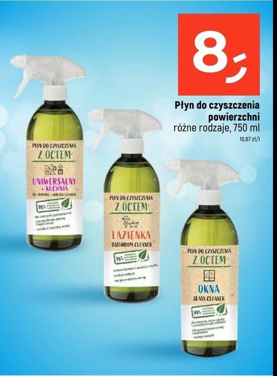 Płyn do czyszczenia okien z octem GOLD DROP promocja