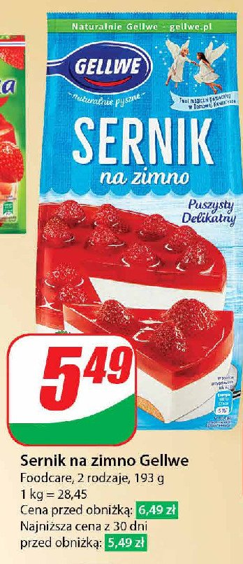 Sernik na zimno Gellwe promocja