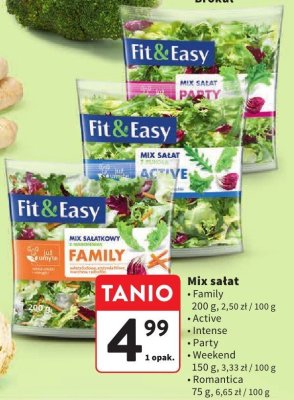 Mix sałat Fit&Easy Intense promocja w Intermarche