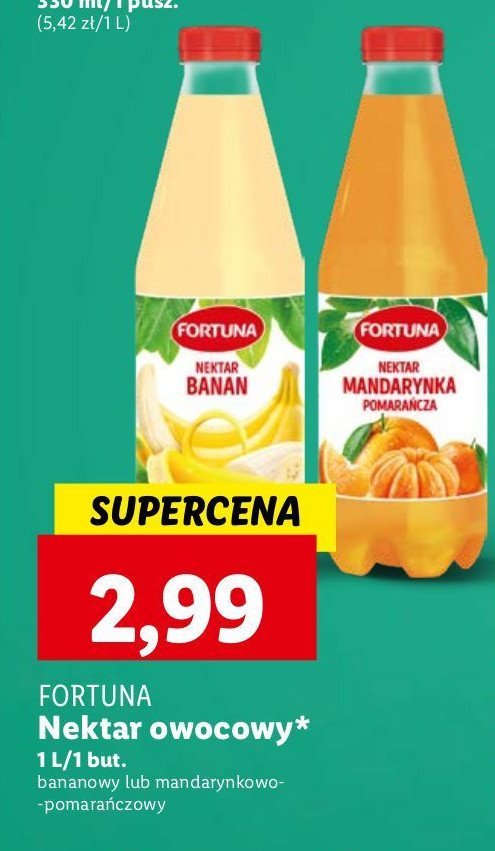 Nektar mandarynka pomarańcza Fortuna promocja