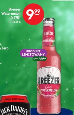 Breezer Watermelon 0,275l promocja w Żabka