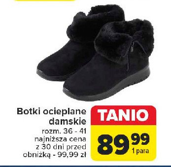 Botki ocieplane damskie 36-41 promocja