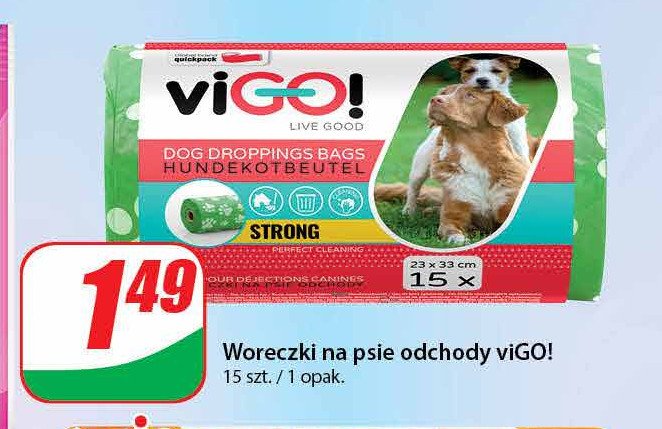 Woreczki na psie odchody strong Vigo! promocja