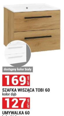 Szafka wisząca TOBI 60 kolor dąb, dostępny kolor biały promocja w Merkury Market