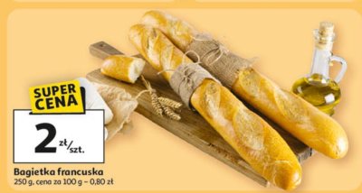 Bagietka francuska 250 g promocja w Auchan