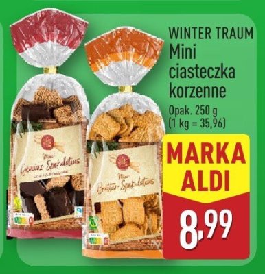 Ciasteczka WINTER TRAUM Mini ciasteczka korzenne promocja w Aldi