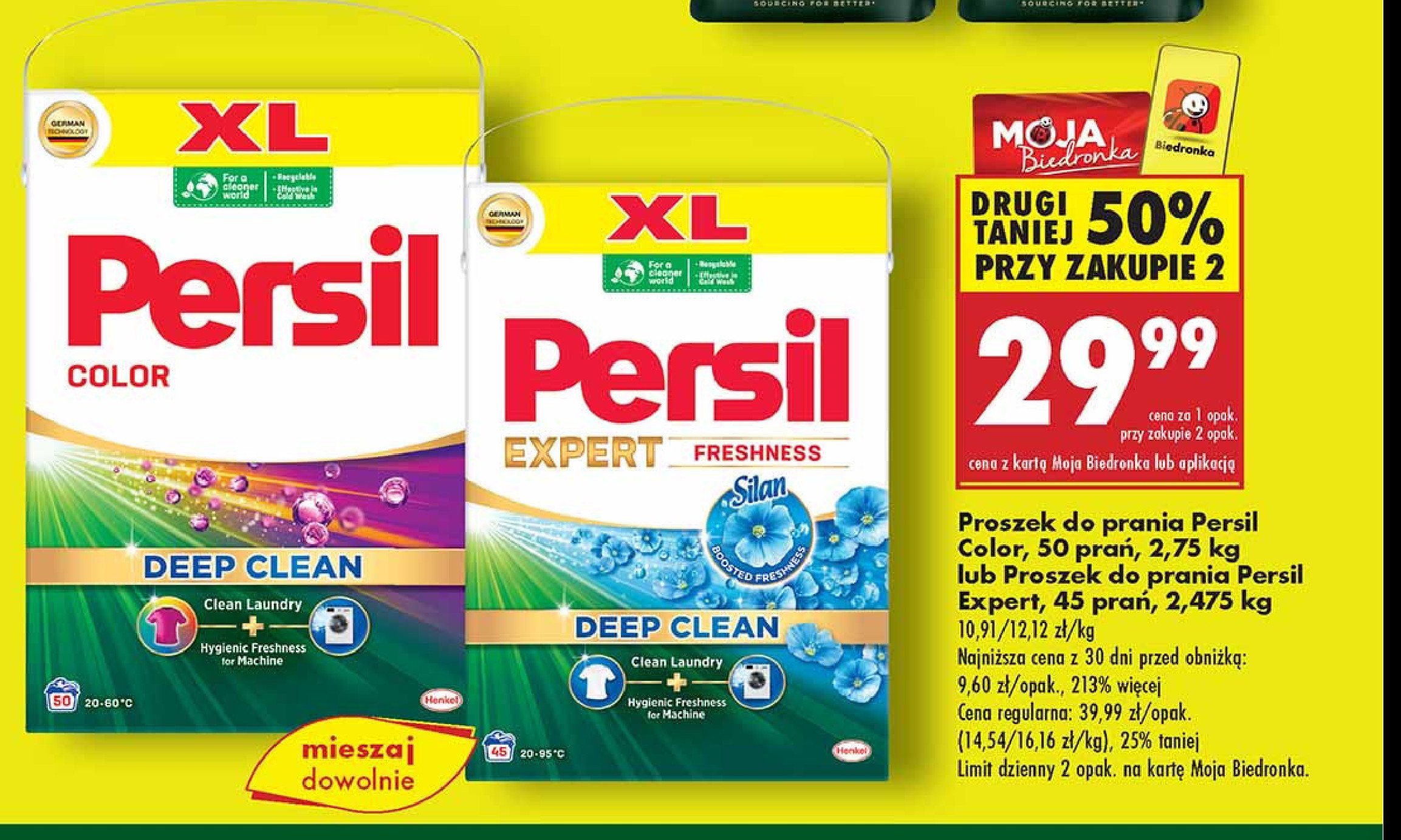 Proszek do prania Persil color promocja w Biedronka