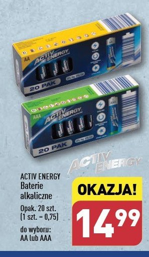 Baterie aa Activ energy promocja