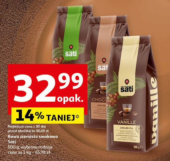 Kawa palona ziarnista iish cream Cafe sati promocja