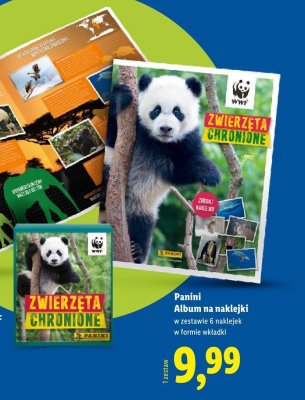 Album na naklejki Zwierzęta Chronione WWF promocja w Lidl