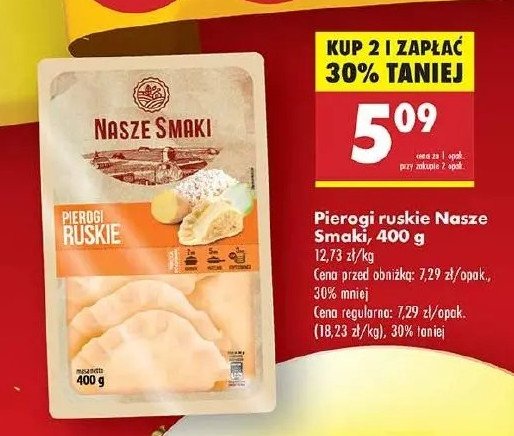 Pierogi ruskie Nasze smaki (Biedronka) promocja