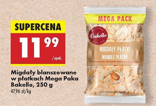 Migdały płatki Bakello promocja