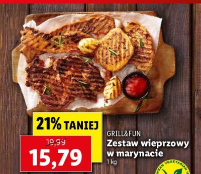 Zestaw wieprzowy w marynacie Grill and fun promocja