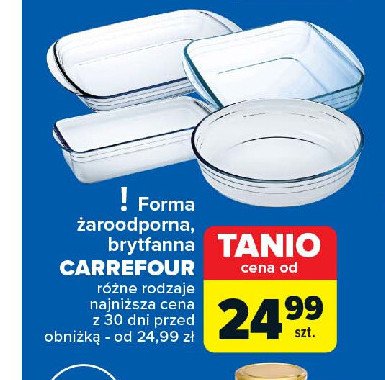 Brytfanna żaroodporna 39 x 24 cm Carrefour promocja