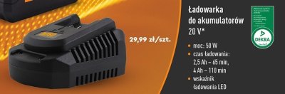 Ładowarka do akumulatorów 20 v Niteo tools promocja