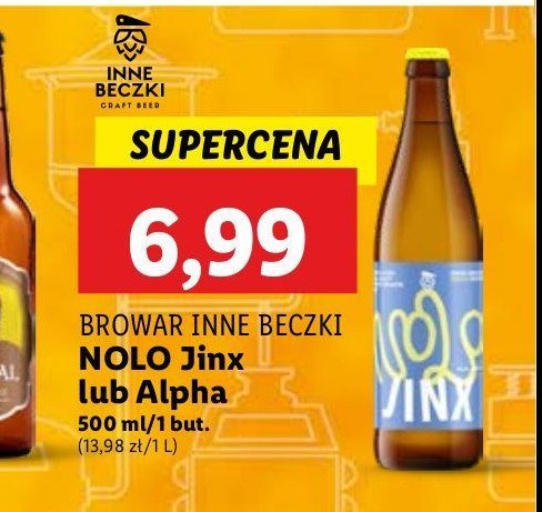 Piwo jinx Inne beczki promocja w Lidl