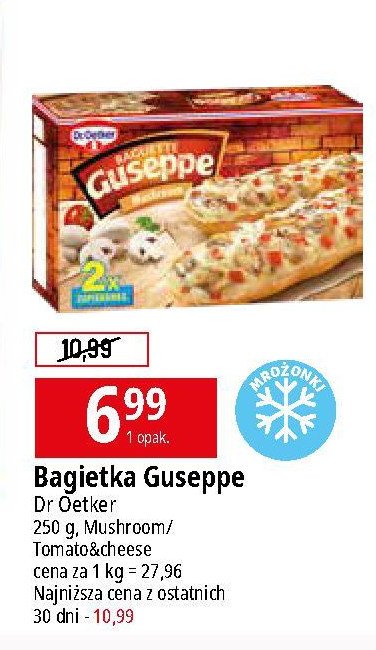 Zapiekanka z pieczarkami Dr. oetker guseppe promocja