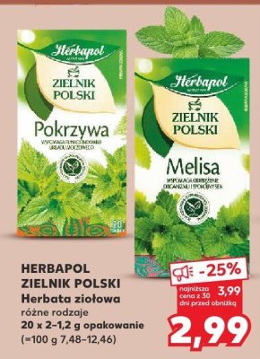 Herbata ziołowa różne rodzaje promocja w Kaufland