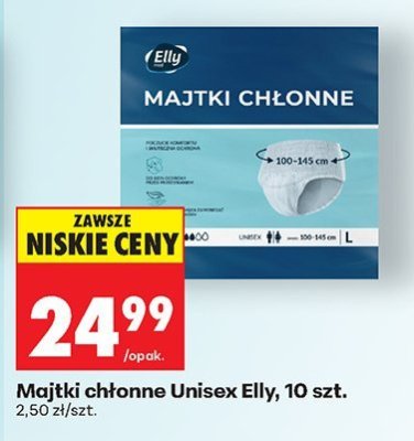 Majtki chłonne Unisex Elly, 10 szt. promocja w Biedronka