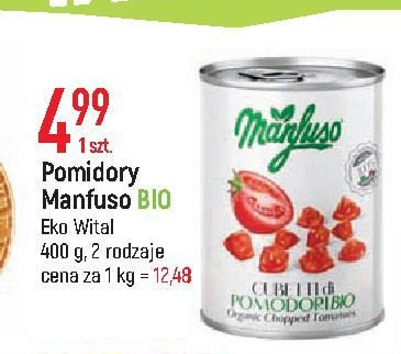Pomidory w kawałkach bio Manfuso promocja