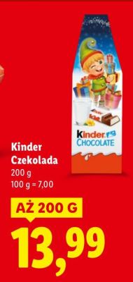 Czekolada Kinder Czekolada promocja w Lidl