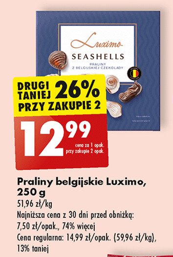 Praliny z belgijskiej czekolady Luximo premium promocja