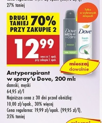Dezodorant DOVE FRESH promocja