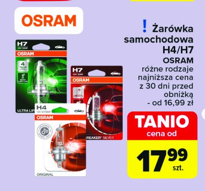 Żarówka samochodowa ultra life h7 Osram promocja