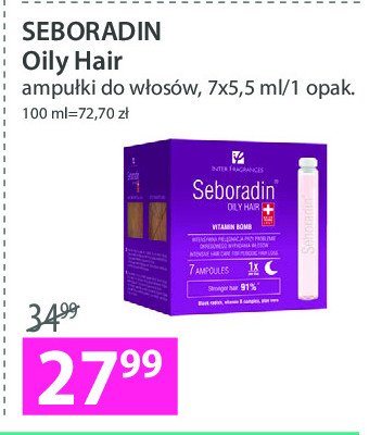 7-dniowa intensywna kuracja w ampu艂kach przeciw wypadaniu w艂os贸w Seboradin promocja
