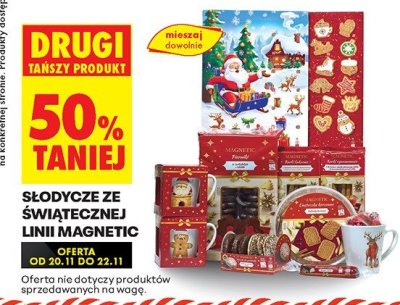 Słodycze ze świątecznej linii Magnetic promocja w Biedronka