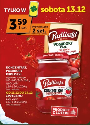 Koncentrat pomidorowy Pudliszki wybrane rodzaje promocja w ABC