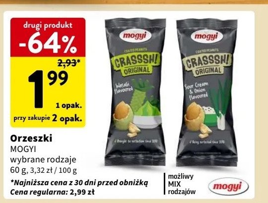 Orzeszki wasabi Mogyi promocja