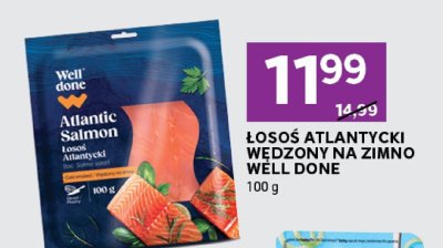 Łosoś atlantycki wędzony na zimno Well Done promocja w Stokrotka