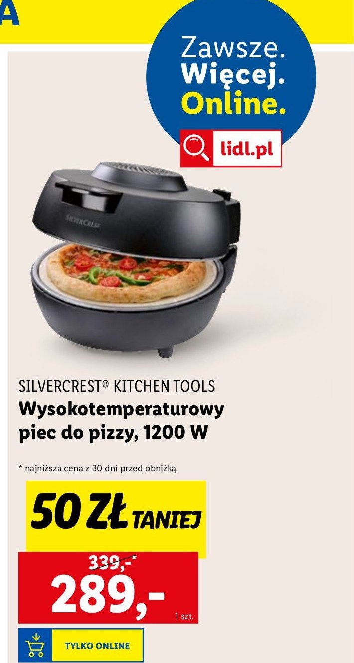 Piec do pizzy 1200w Silvercrest promocja