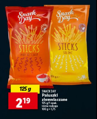 Sticksy solone Snack day promocja