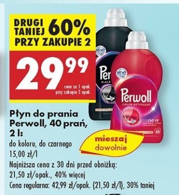 Płyn do prania Perwoll renew black promocja