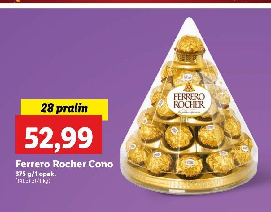 Bombonierka Ferrero rocher promocja w Lidl